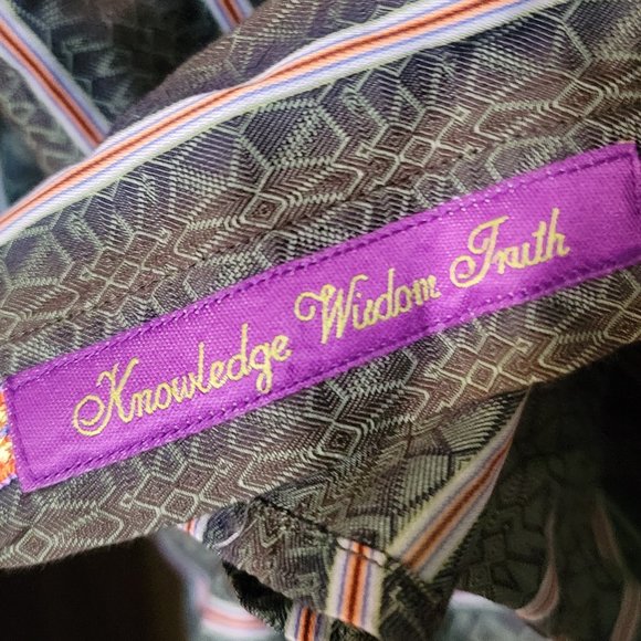 RARE Robert Graham Button Down Floral Embroidery Long Sleeve Dress Shirt 2XL XXL - Picture 3 of 16